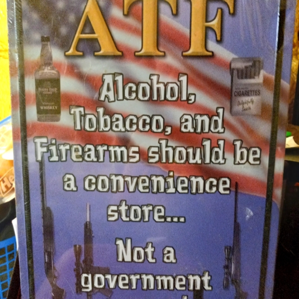 Atf metal sign